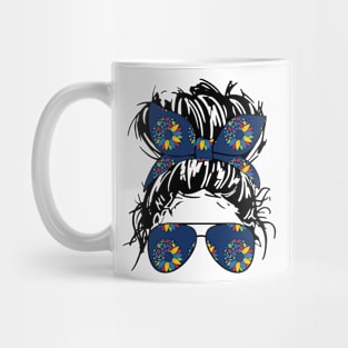 Autism Mom With Sunglasses Mug